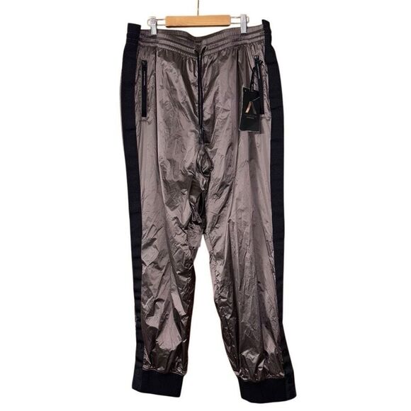 ATHLETA x Allyson Felix Legend Luxe Track Pant metallic Size Large NEW - Picture 3 of 12